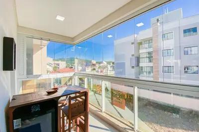 Uma varanda ou terraço em Apto no paraíso, conheça praia de Palmas - 0115