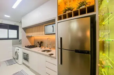 A cozinha ou kitchenette de Apto Charmoso com 2 Quartos sendo 1 Suíte - 0403