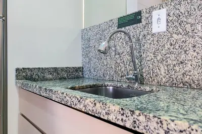 A planta de Lindo apartamento há 400 metros do mar - 0426