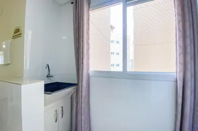 A planta de Apto com 02 quartos há poucos metros do mar - 0427