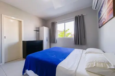 Uma cama ou camas num quarto em Palmas, 500m Apto Cheio de Personalidade - 0429