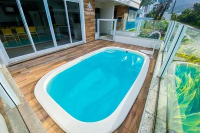 A piscina em ou perto de Apartamento 450m do Mar, Piscina e Conforto - 0435