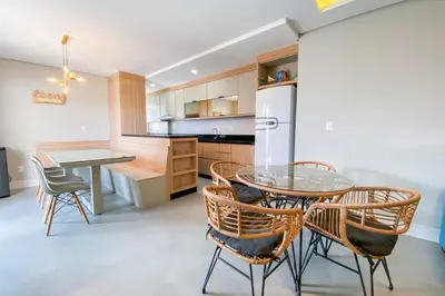 A cozinha ou kitchenette de Cobertura com Jacuzzi privativa - 0448