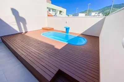A piscina em ou perto de Casa 850 metros do mar com Piscina Privativa - 0467
