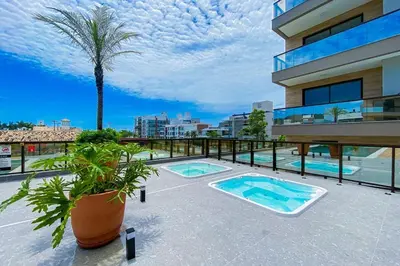 A piscina em ou perto de Praia de Palmas, 450m da Praia, Novo e Garden - 0472