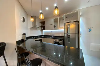 A cozinha ou kitchenette de Praia de Palmas, 480 metros do mar - 0473