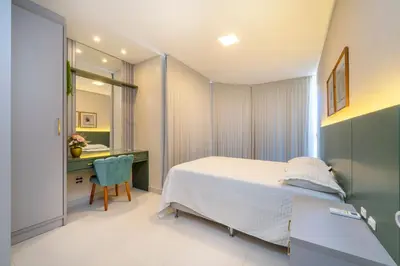Uma cama ou camas num quarto em Condomínio Costão Náutico