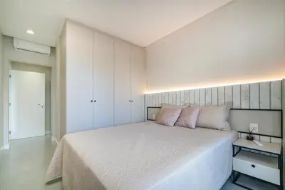 Uma cama ou camas num quarto em Mariscal Garden