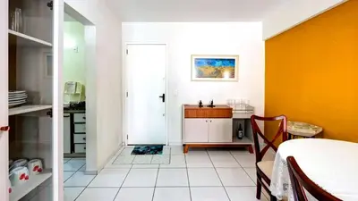 A cozinha ou kitchenette de Excelente apartamento em Balneário Camboriú