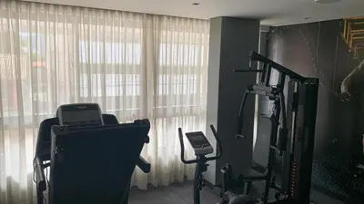 O centro de fitness e/ou as comodidades de fitness de Bombinhas Flat 4 pessoas