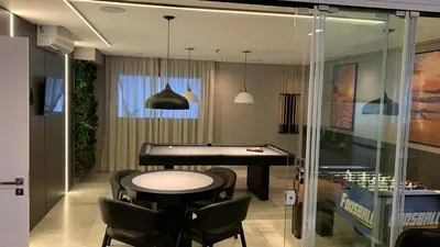 A planta de Bombinhas Flat 4 pessoas