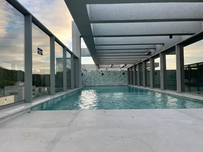 A piscina em ou perto de Bombinhas Flat 4 pessoas