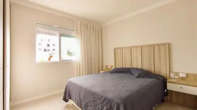 Uma cama ou camas num quarto em MDV-103 Encantador Dpto 80m de playa Canto Grande