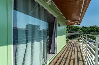 Uma varanda ou terraço em Residencial Lynary – Loft Júpiter