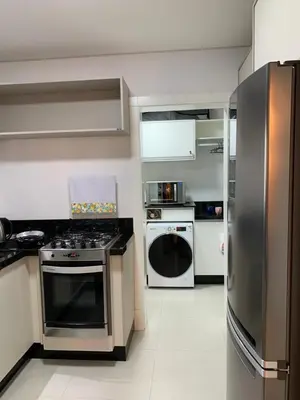A cozinha ou kitchenette de Excelente apto próximo a praia