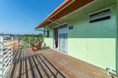 Uma varanda ou terraço em Residencial Lynary – Loft Marte