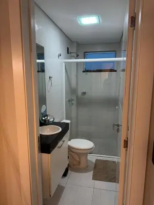 Uma casa de banho em Apartamento 207 summer beach