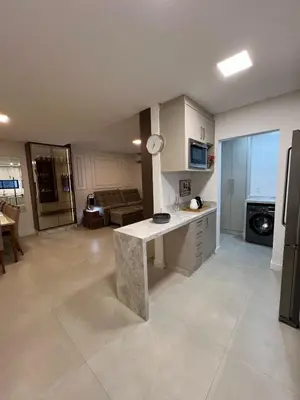 A cozinha ou kitchenette de Apartamento Luxo 3 suítes