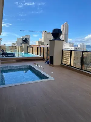 A piscina em ou perto de Apto Kairós Beach Stay - Piscina e Churrasqueira