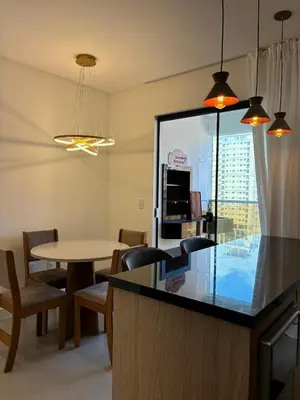 A planta de Apto Kairós Beach Stay - Piscina e Churrasqueira