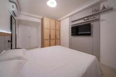 A planta de Terrazzo 408A - Apto 2 quartos em condomínio de luxo à 300 metros da Praia de Bombas