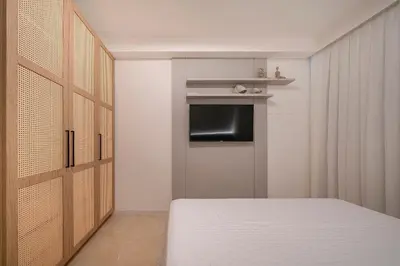 A planta de Terrazzo 408A - Apto 2 quartos em condomínio de luxo à 300 metros da Praia de Bombas