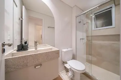 A planta de Terrazzo 408A - Apto 2 quartos em condomínio de luxo à 300 metros da Praia de Bombas