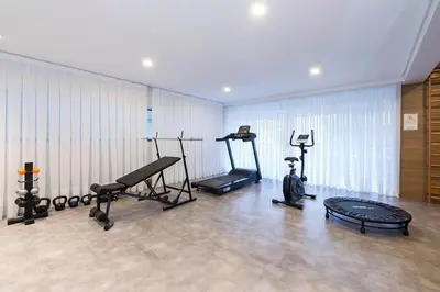 A planta de Terrazzo 408A - Apto 2 quartos em condomínio de luxo à 300 metros da Praia de Bombas
