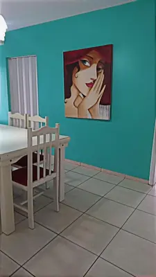 A planta de Apartamento com vista pro mar