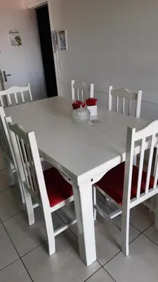 A planta de Apartamento com vista pro mar