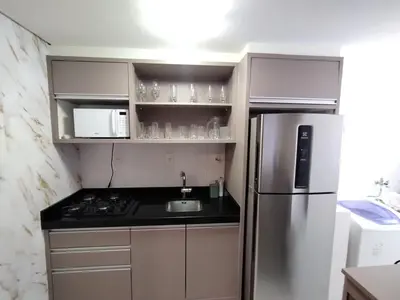 A planta de Excelente apartamento em Bombinhas