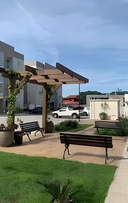 A planta de Apto Térreo com Garden | A/C e Churrasqueira