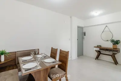 A planta de Apto completo 2Q a 80m da Praia em BC IDI0306
