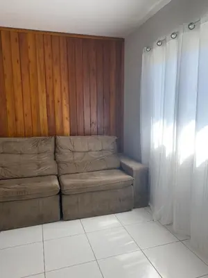 Uma área de estar em Casa de Temporada 4 quartos em Camboriú Perfeita para Grupos e Famílias