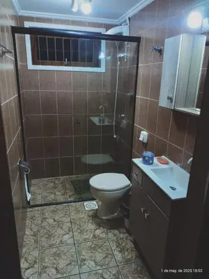 Uma casa de banho em Apartamento Res Acapulco Bombinhas