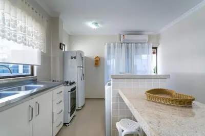 A cozinha ou kitchenette de Cobertura com vista para o mar XM9679