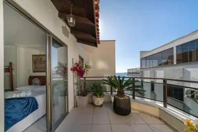 Uma varanda ou terraço em Cobertura com vista para o mar XM9679
