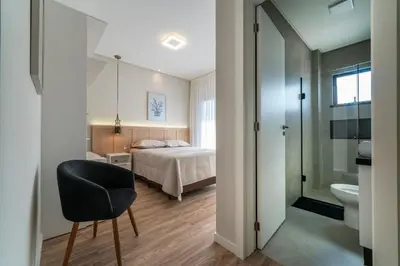 A planta de Del Mare 203 - Cobertura duplex com 2 suítes na praia de Mariscal