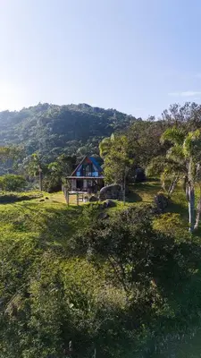 A planta de Cabana vista mar em Bombinhas