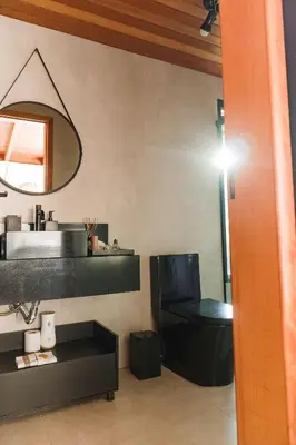 A planta de Cabana vista mar em Bombinhas