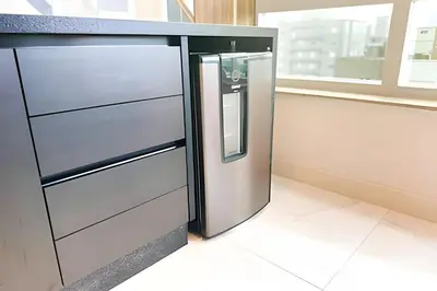 A cozinha ou kitchenette de ASA | Cobertura Duplex | Meia Praia | Hidro | 4QT