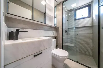 Uma casa de banho em Splendour 201 - Cobertura duplex à 200 metros da Praia do Mariscal
