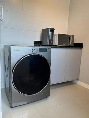 A cozinha ou kitchenette de Lindo Apto a 3 Min do Expocentro de BC
