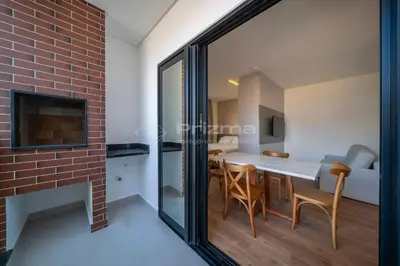 A planta de 310 Flat Moderno e Bem Localizado a 120 metros da praia de Bombinhas Até 4 Pessoas