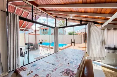 A piscina em ou perto de Espaço e lazer a 750 mtrs da Praia de Palmas! 0140