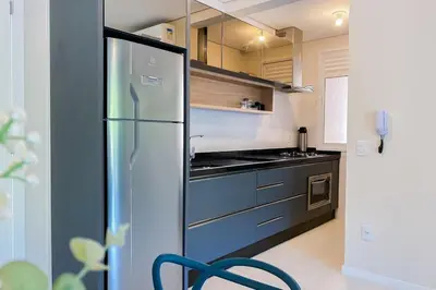A cozinha ou kitchenette de Praia de Palmas, 250m do Mar, Ideal para Família, 0194
