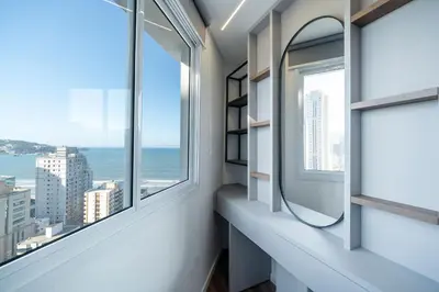 Uma casa de banho em Achei Itapema • Sky Bridge Residencial, R.615