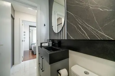 Uma casa de banho em Achei Itapema • Sky Bridge Residencial, R.615