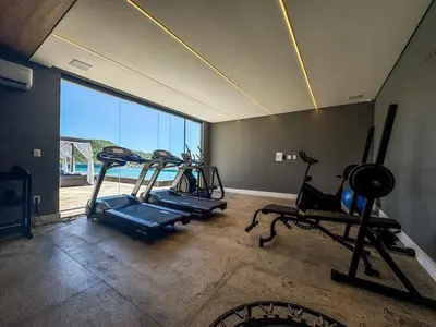 O centro de fitness e/ou as comodidades de fitness de Blue Sea Hotel Suite Luxo Frente Mar