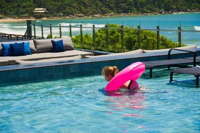A piscina em ou perto de Blue Sea Hotel Suite Luxo Frente Mar